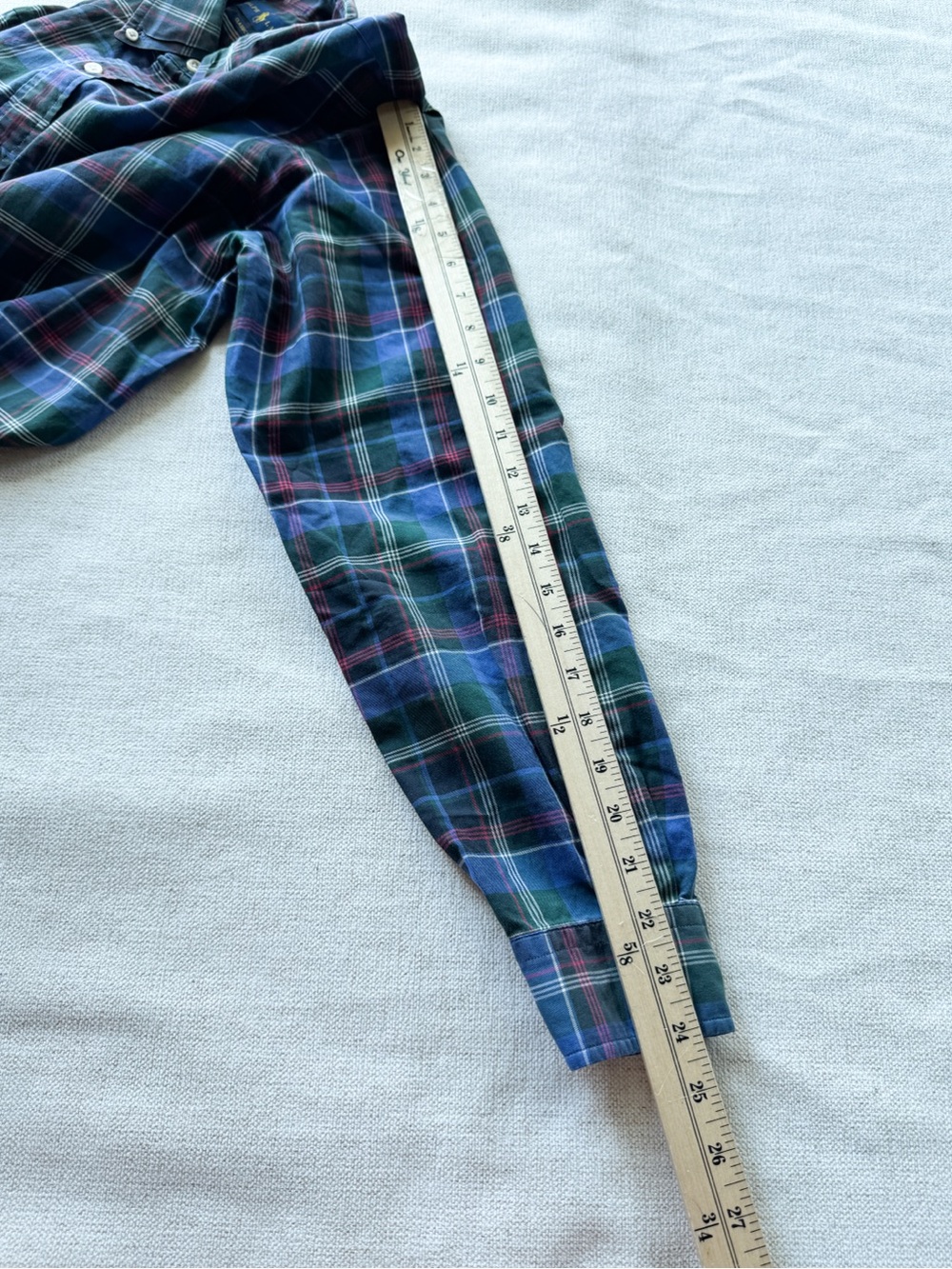 Polo Ralph Lauren Men's size M long sleeve Classic Button-Down Plaid Shirt - Picture 8 of 13